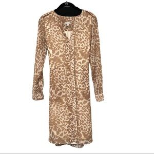 Charming Charlie Animal Print Sheath Dress Size S